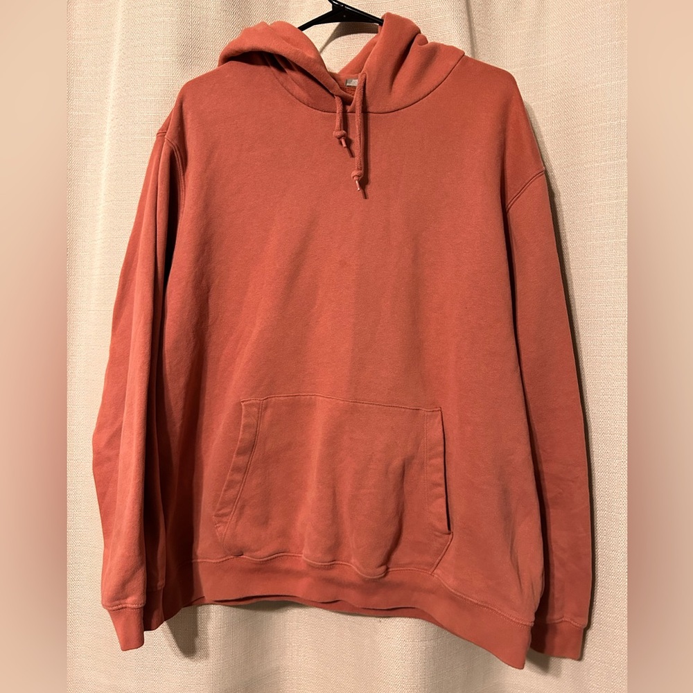Salmon-colored hoodie from Gap in size Large